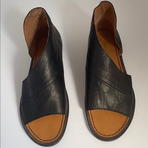 Free people Mont Blanc leather slip on flats